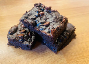 Banana chocolate brownie