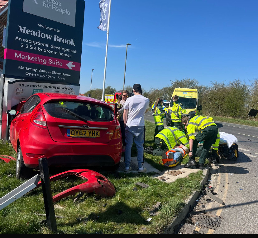 The Long Road Back
picture showing back of crashed car